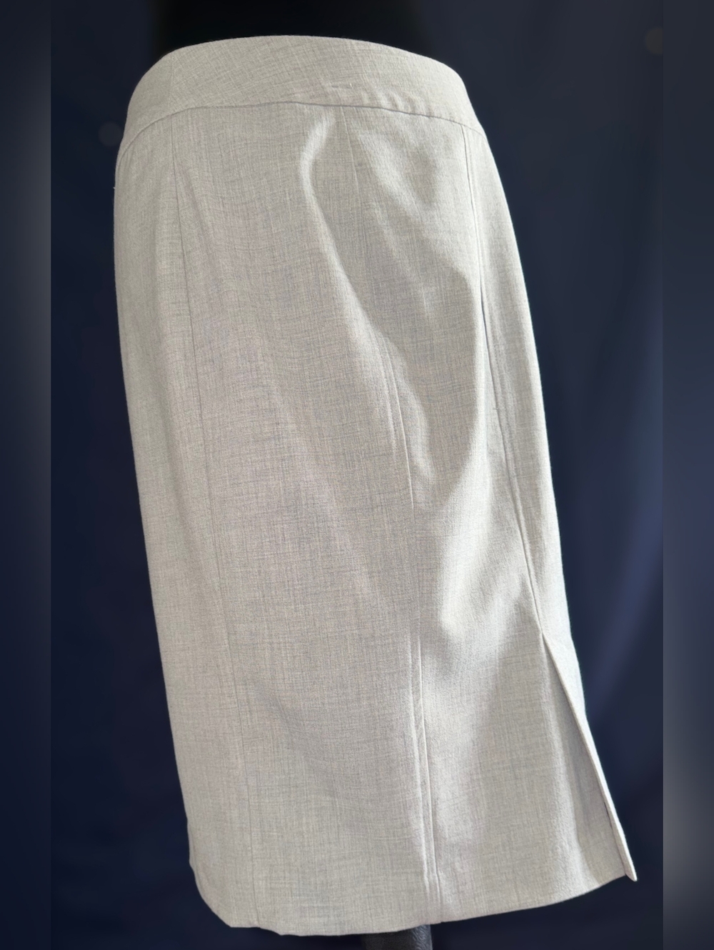 Worthington Light Gray Tailored Pencil Skirt Sz 4